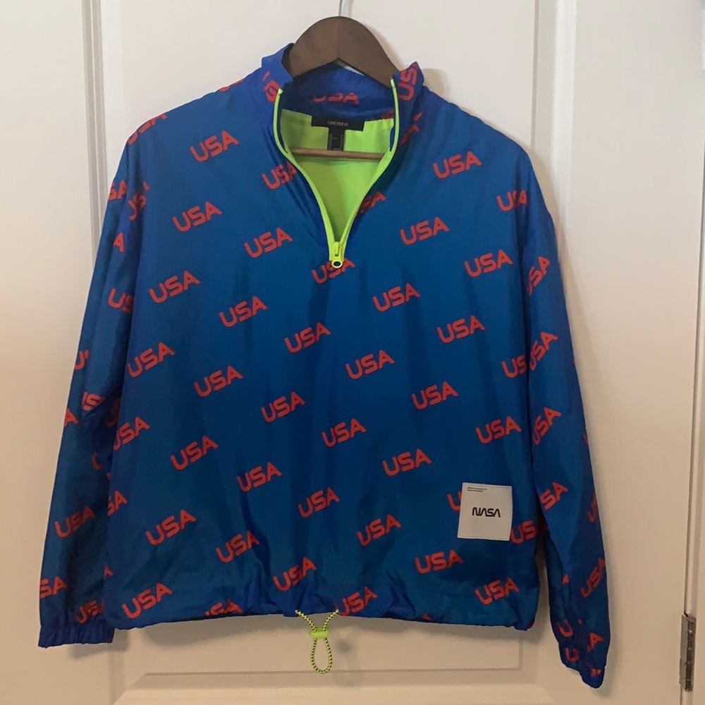 Forever21 NASA windbreaker limited collection